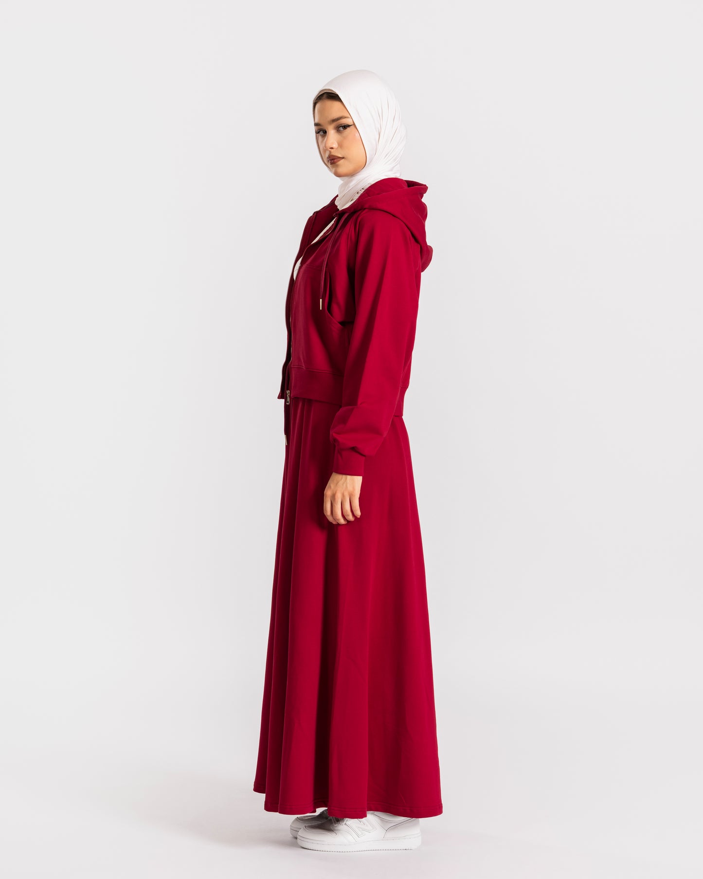 CROPPED KAYAN SET-BURGANDY