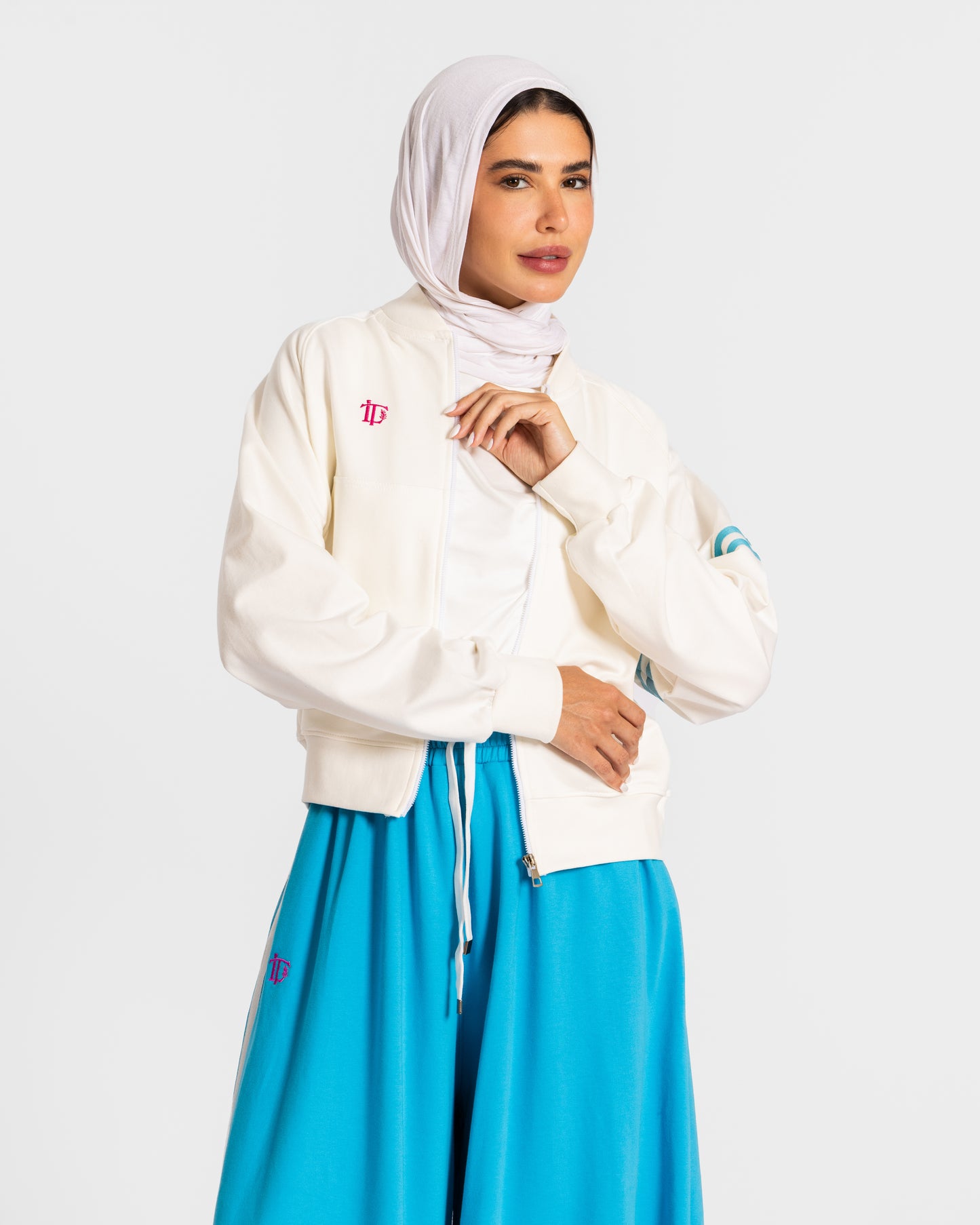 CROPPED LELA SET BABY BLUE