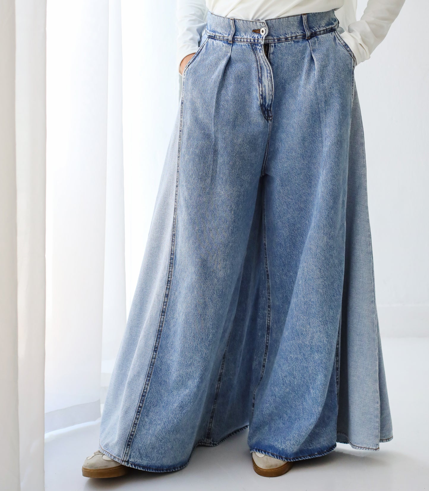 MIXED DENIM PANTS 12