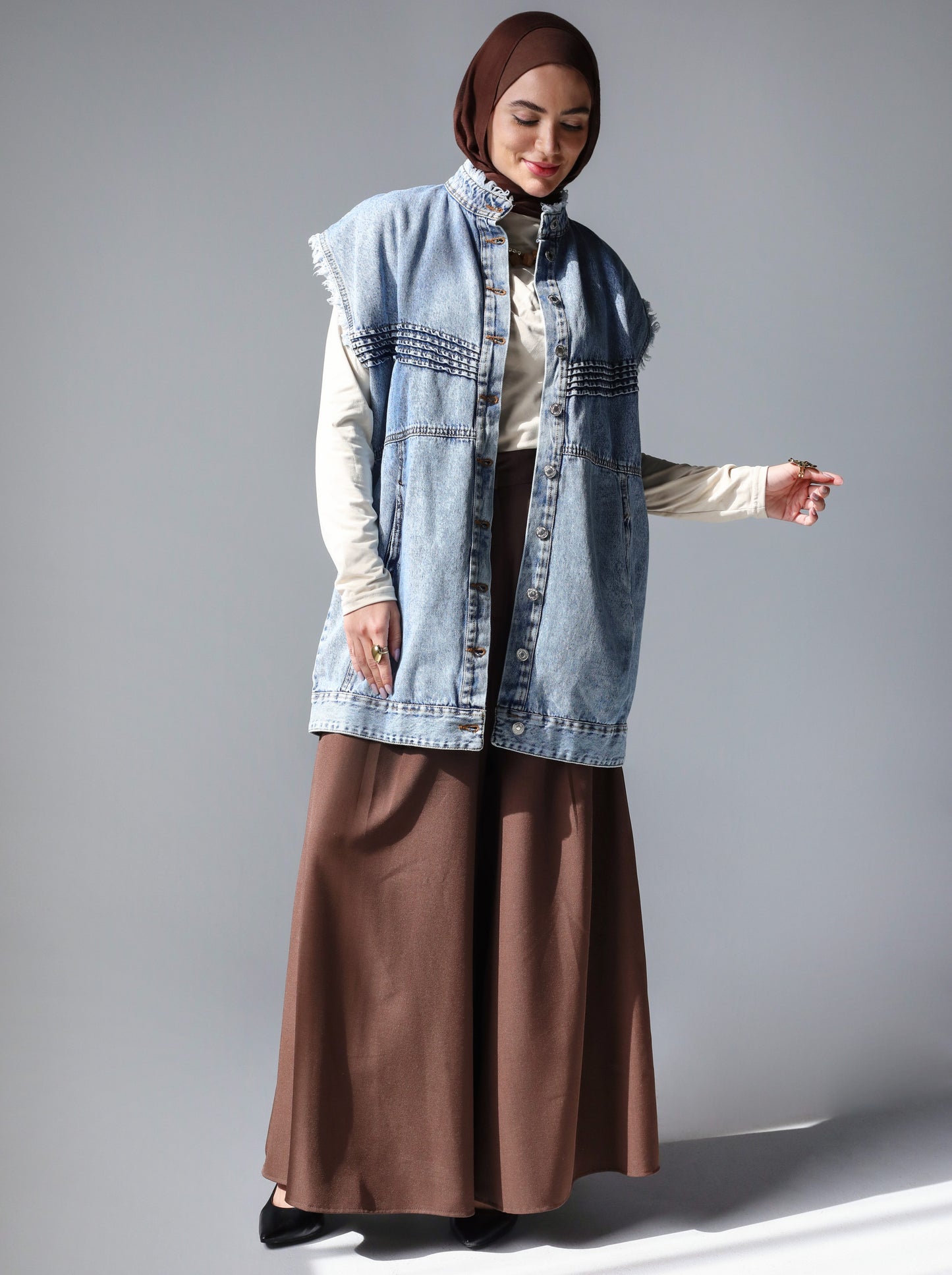 PLAIN CLASSIC PANTS - BROWN