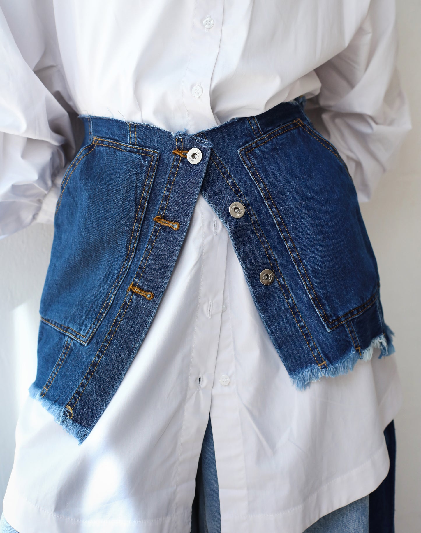 DENIM BELT-DARK BLUE