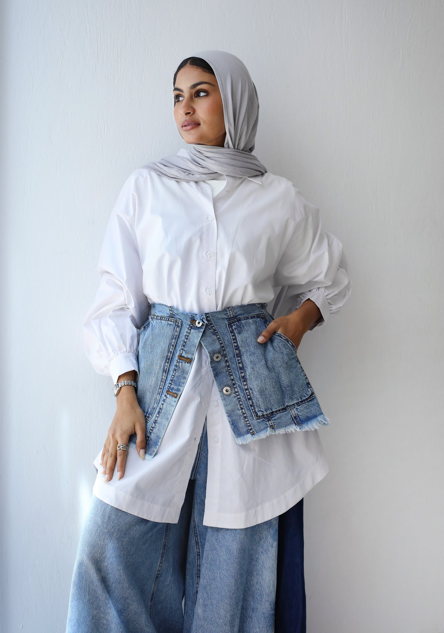 DENIM BELT-LIGHT BLUE