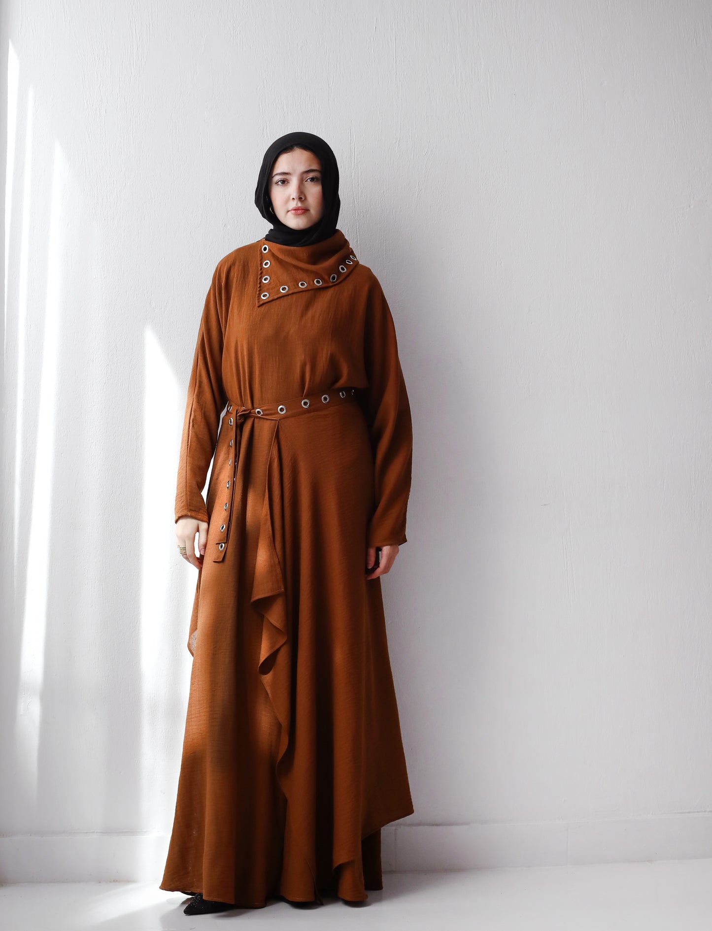 JUMPSUIT SET-BROWN