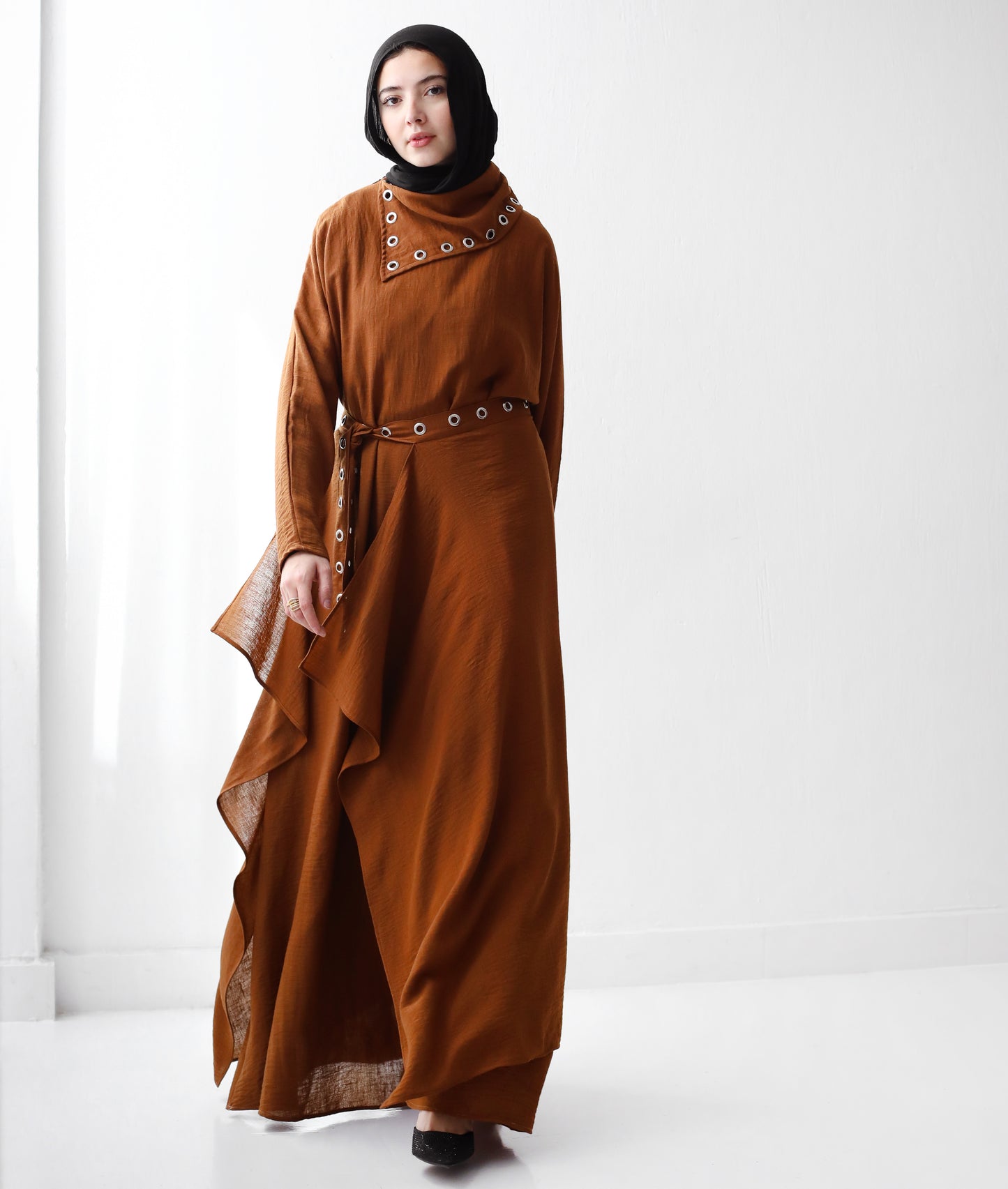 JUMPSUIT SET-BROWN