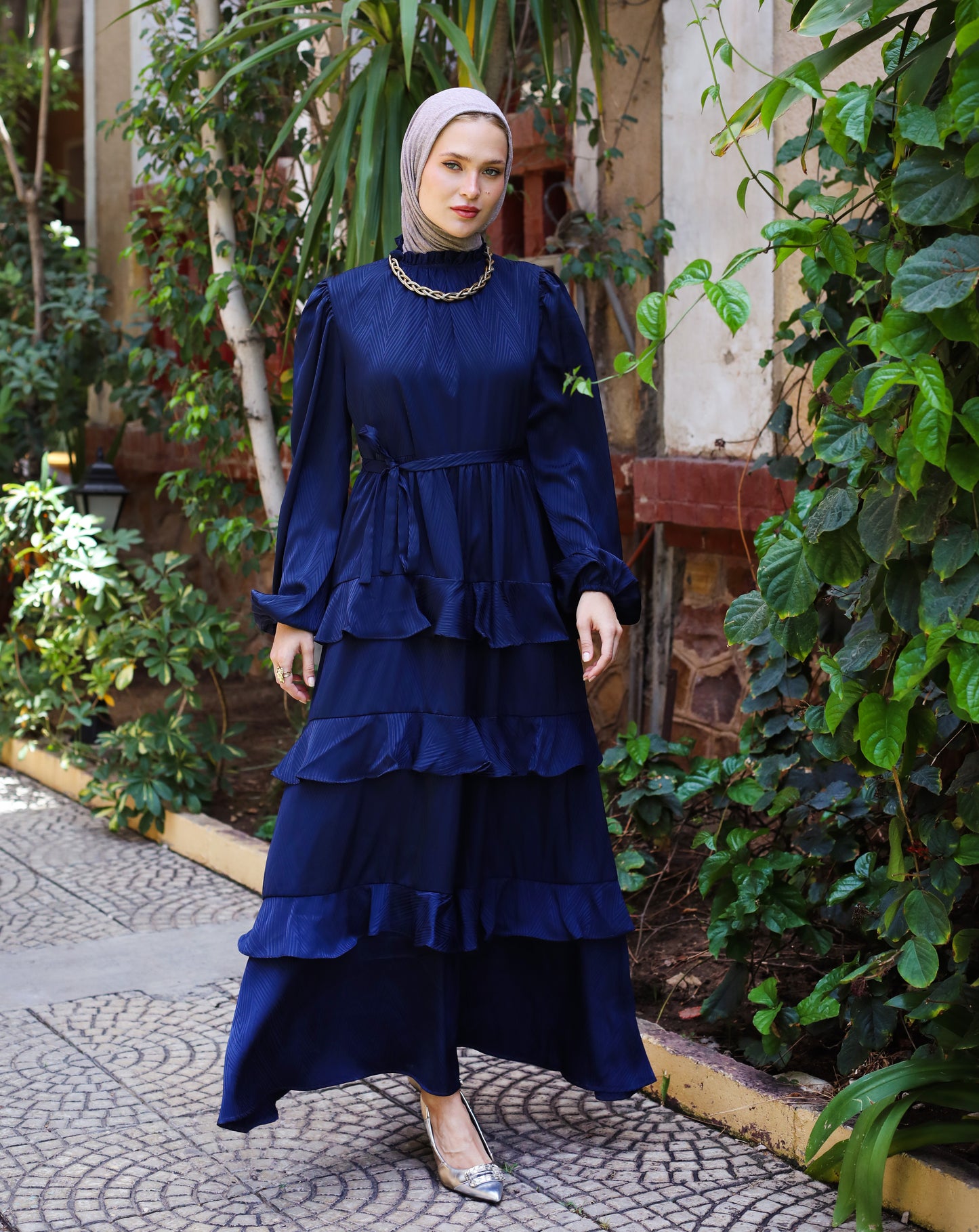 MAXI SATIN DRESS