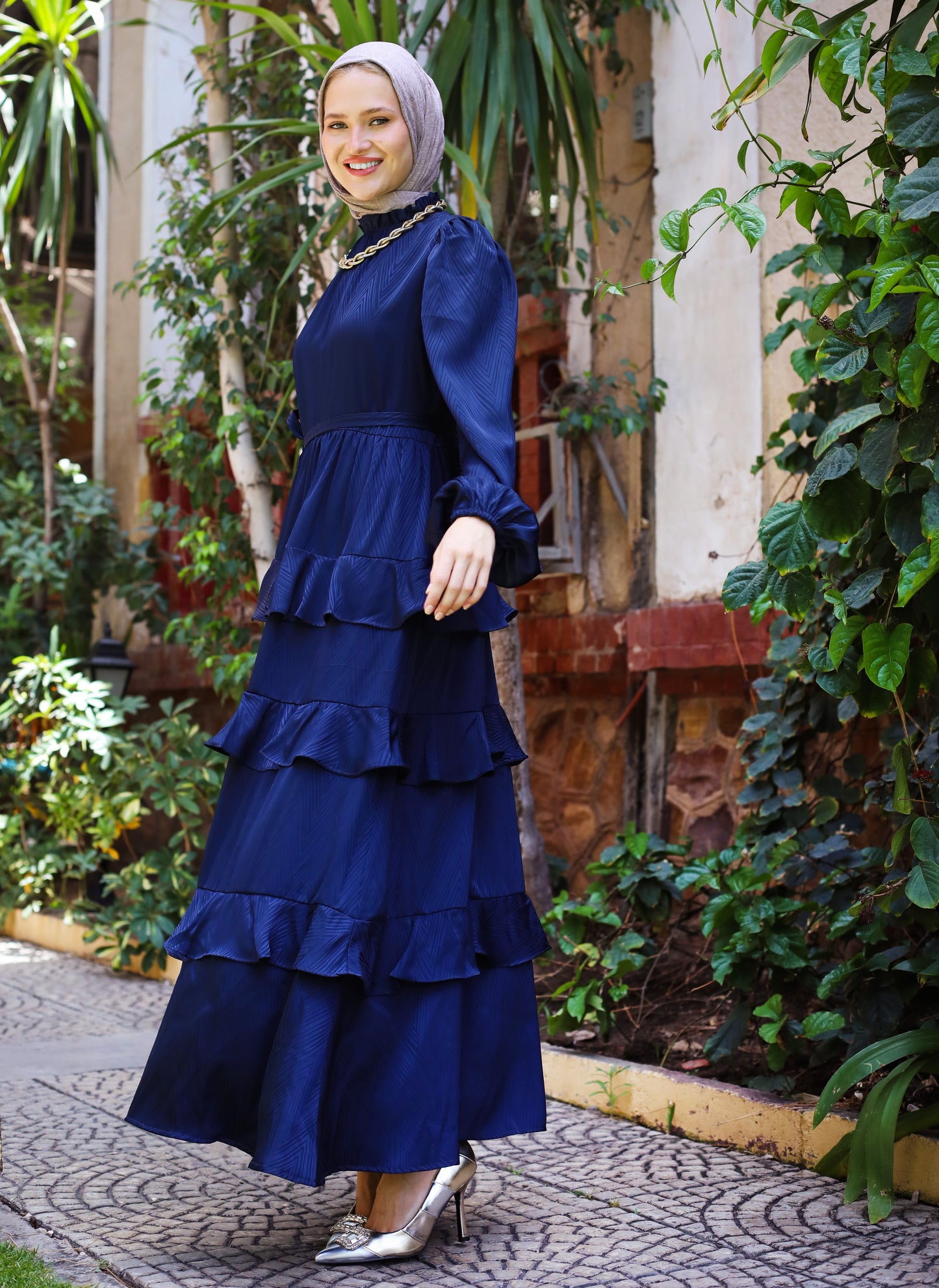 MAXI SATIN DRESS
