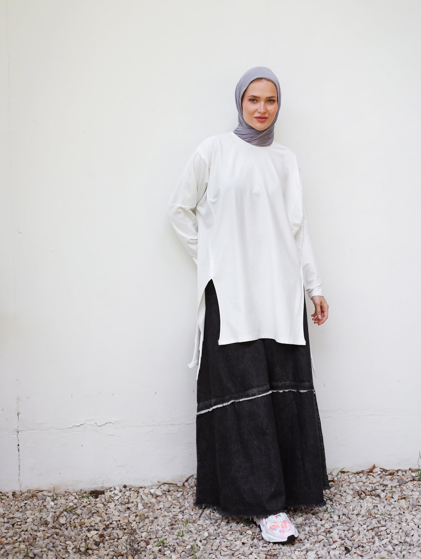 OVERSIZE COTTON SHIRT-OFFWHITE