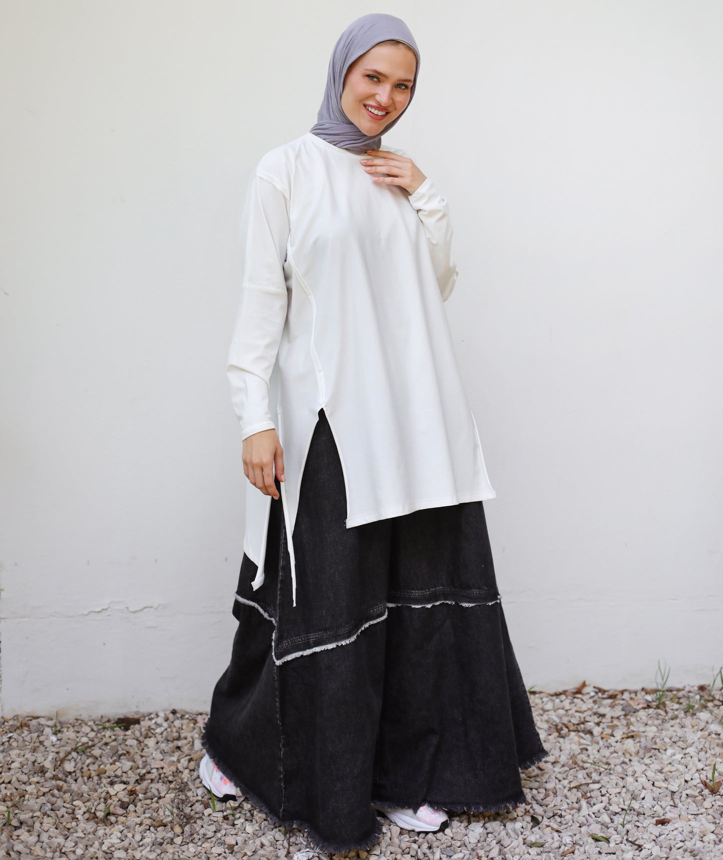 OVERSIZE COTTON SHIRT-OFFWHITE