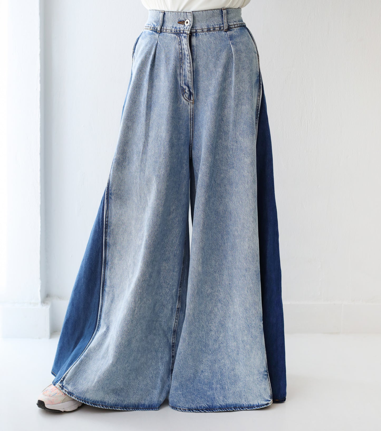 MIXED DENIM PANTS 13