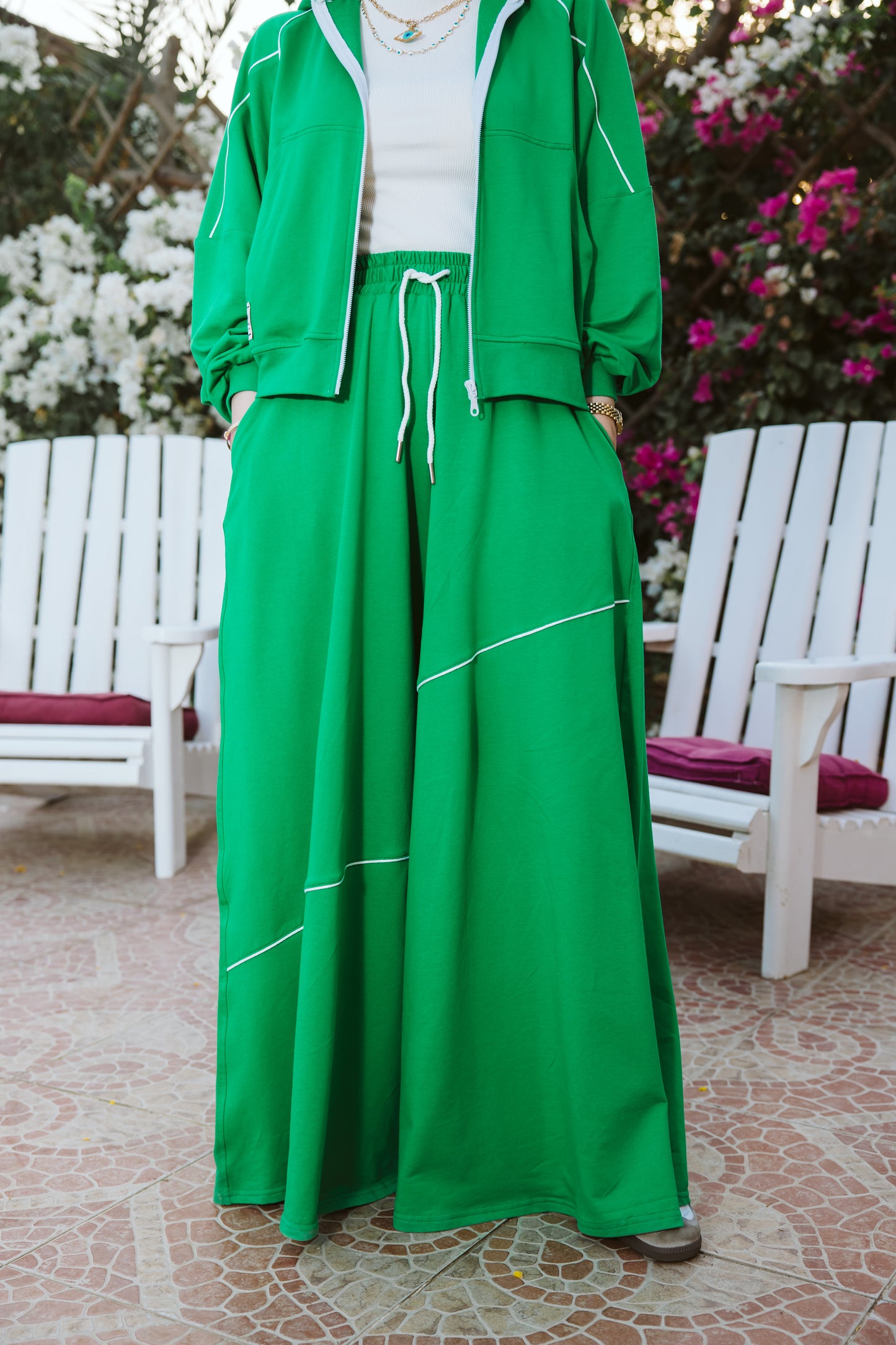 CROPPED ASALA SET-GREEN