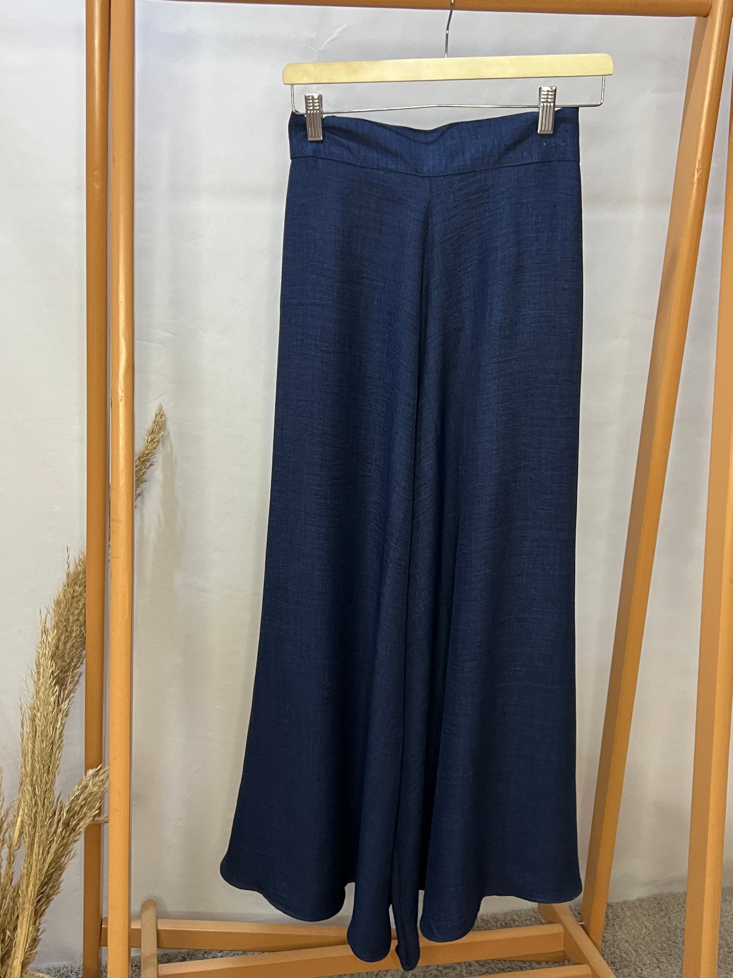 LINEN WIDE LEG PANTS