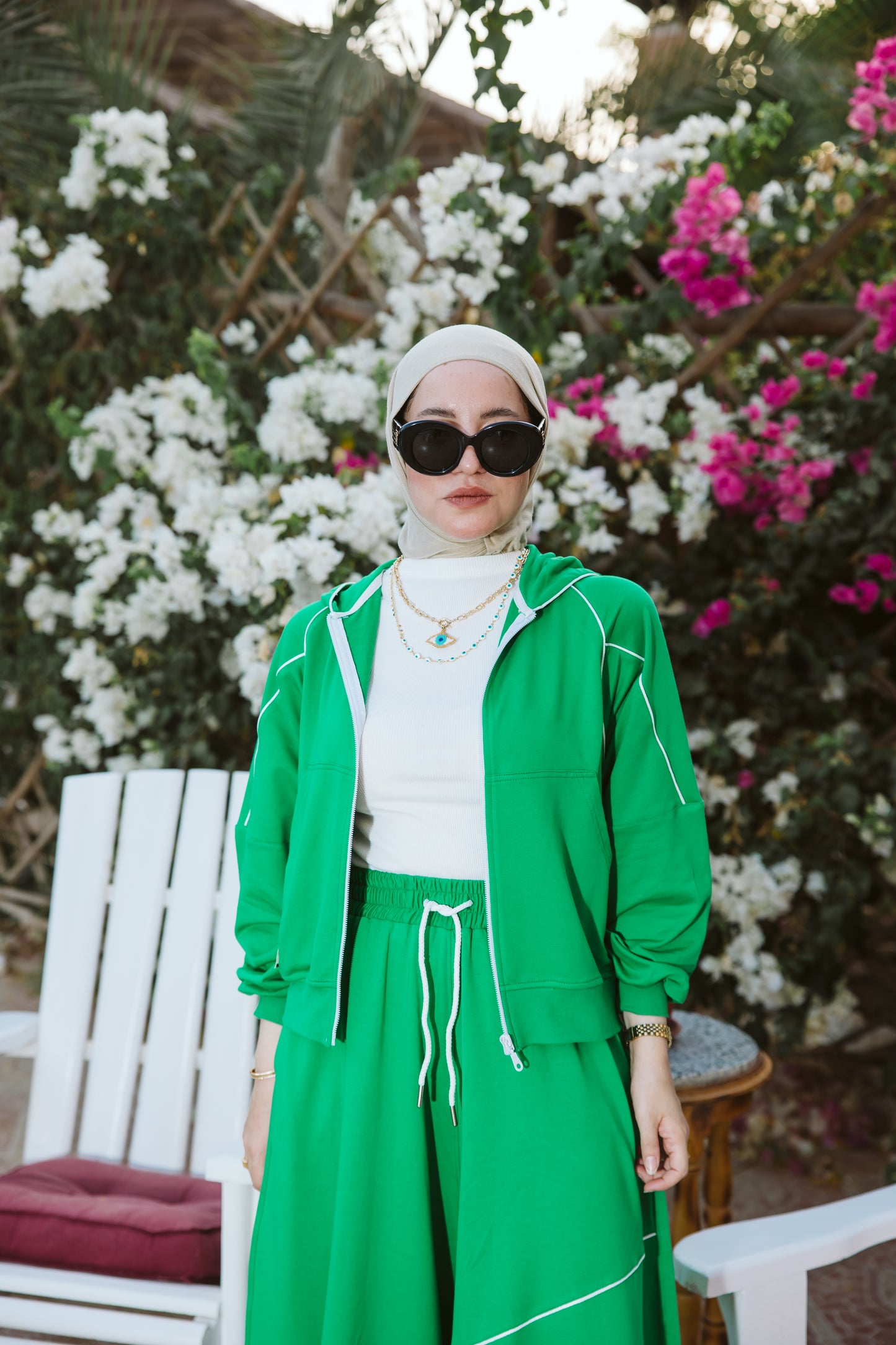 CROPPED ASALA SET-GREEN
