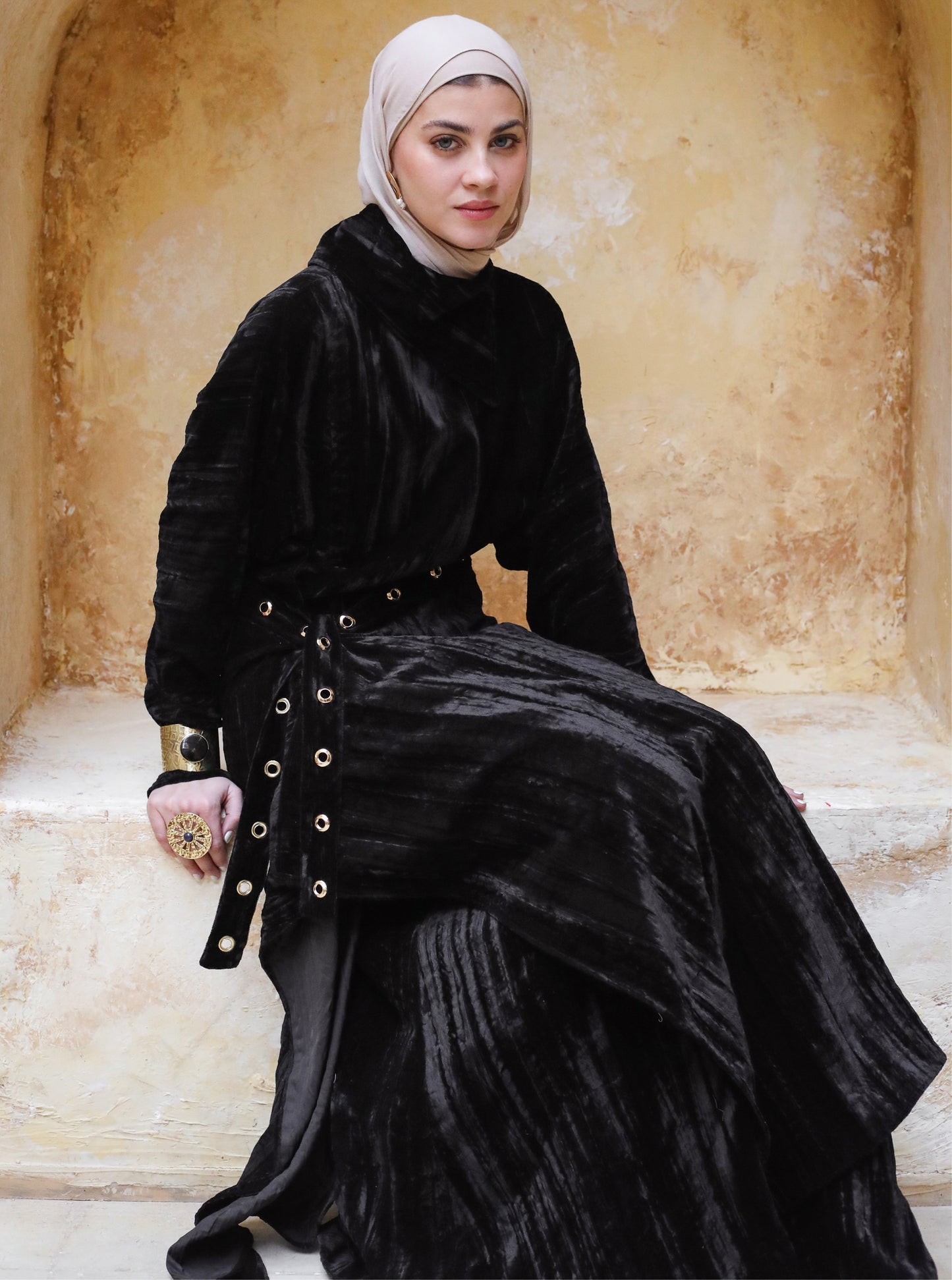 HILAL JUMPSUIT SET - BLACK