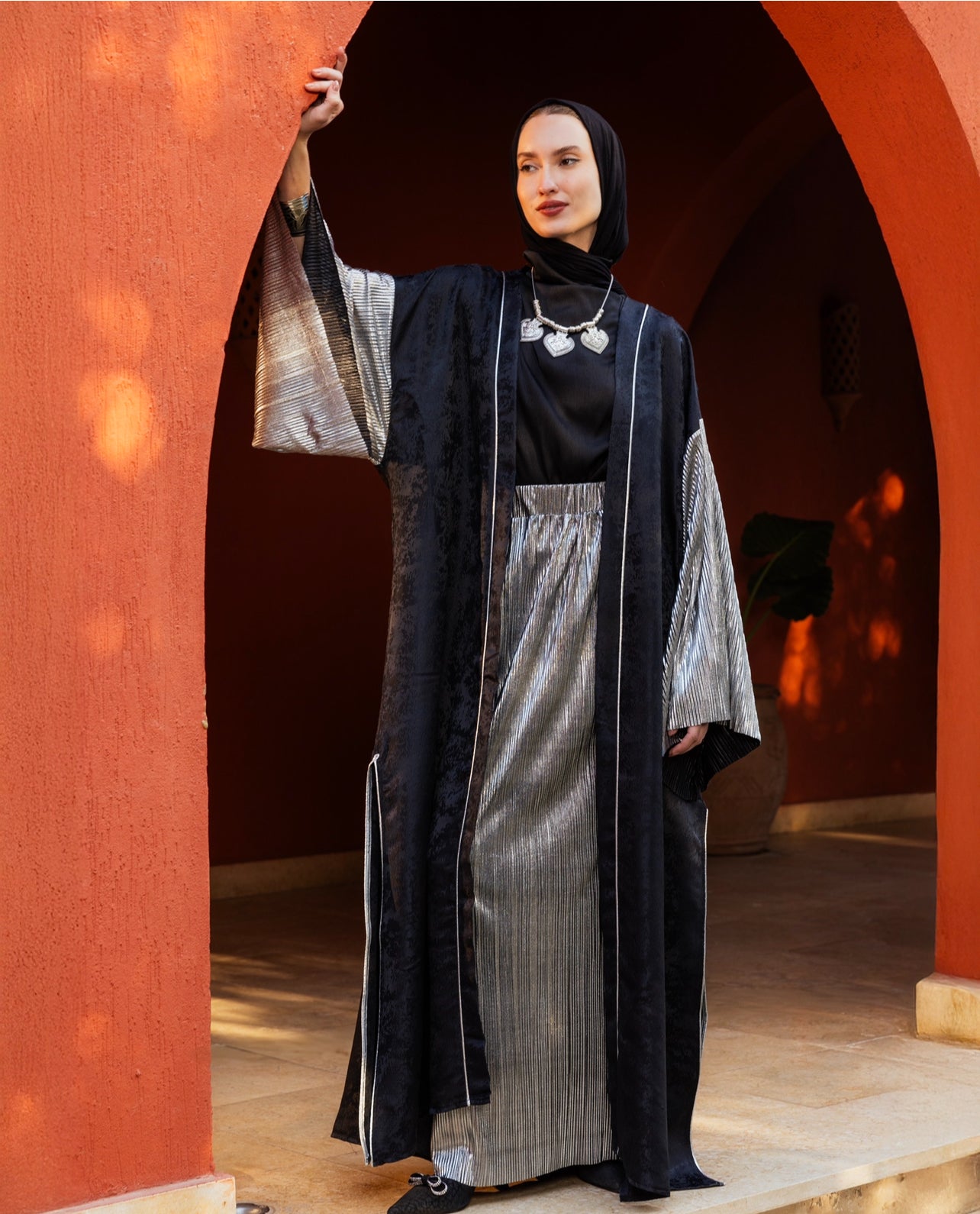 SILVER PELESSE SKIRT