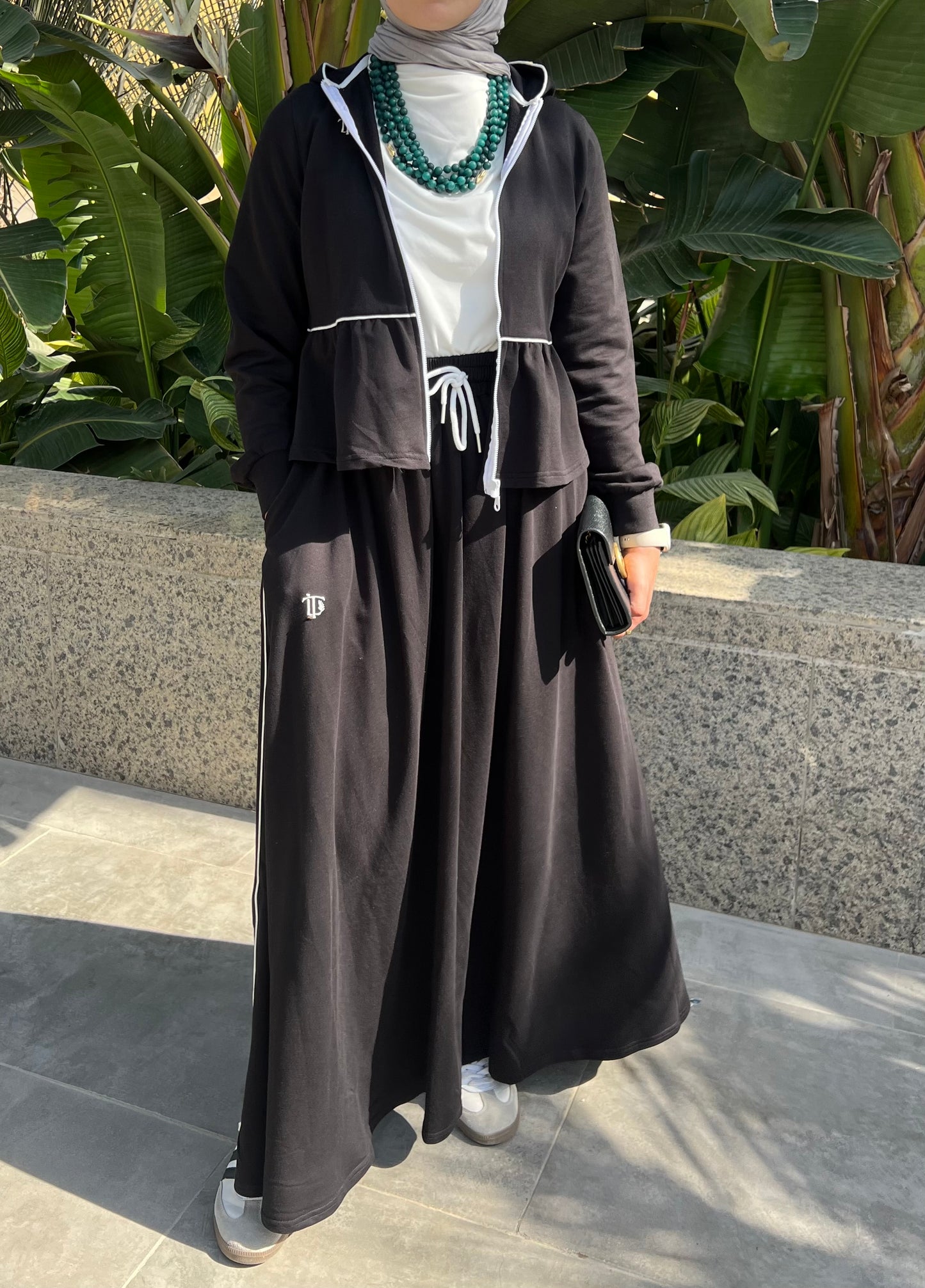 DANA SKIRT SET-BLACK