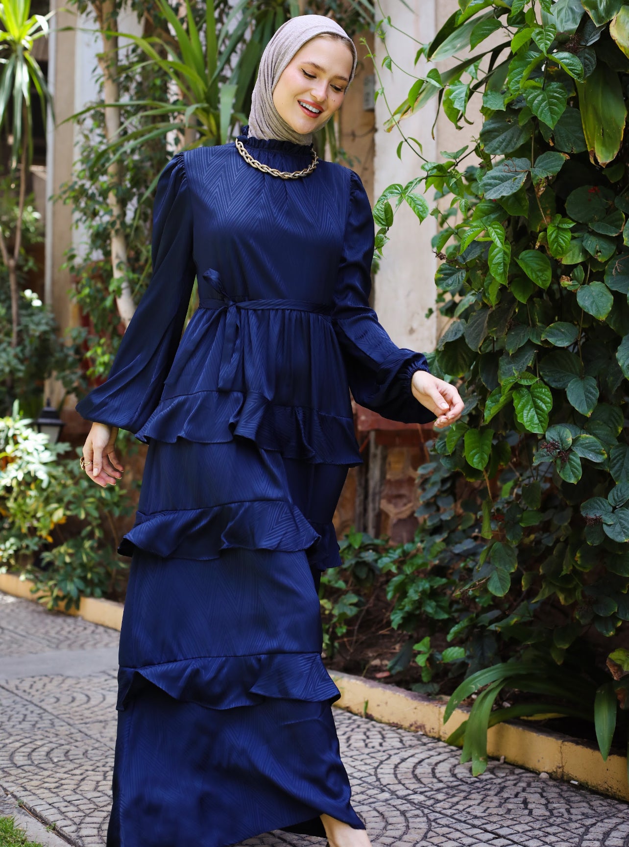 MAXI SATIN DRESS
