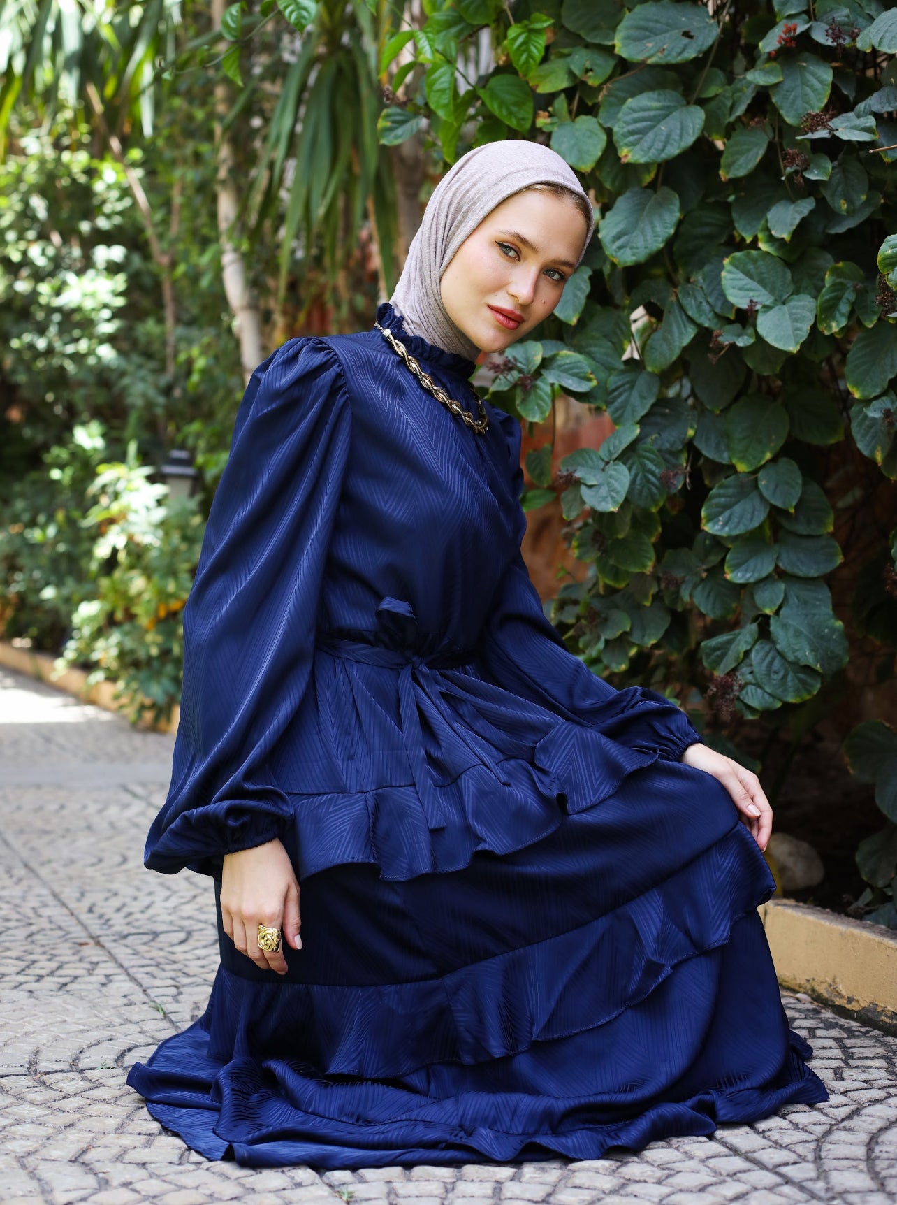 MAXI SATIN DRESS