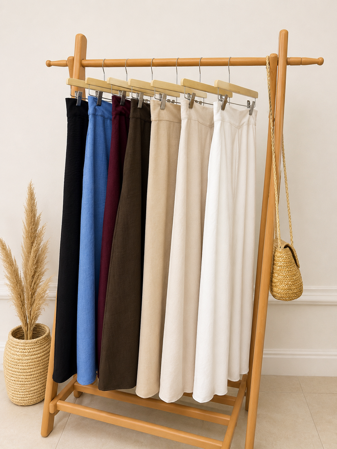 LINEN WIDE LEG PANTS