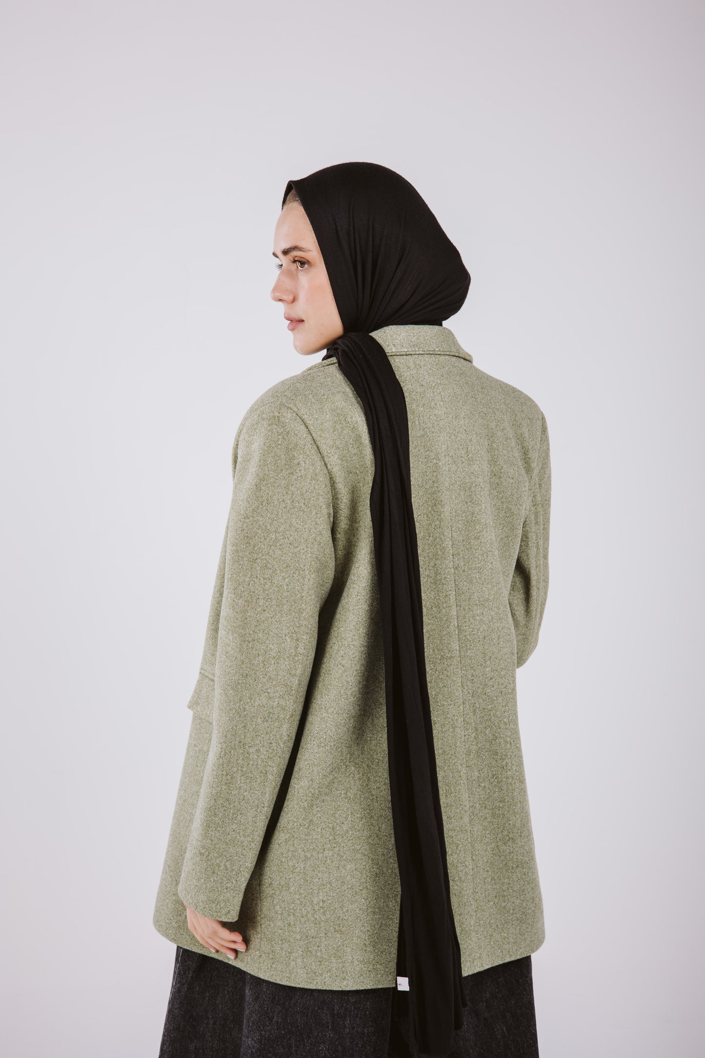 0VERSZIE WOOL BLAZER - MINT GREEN