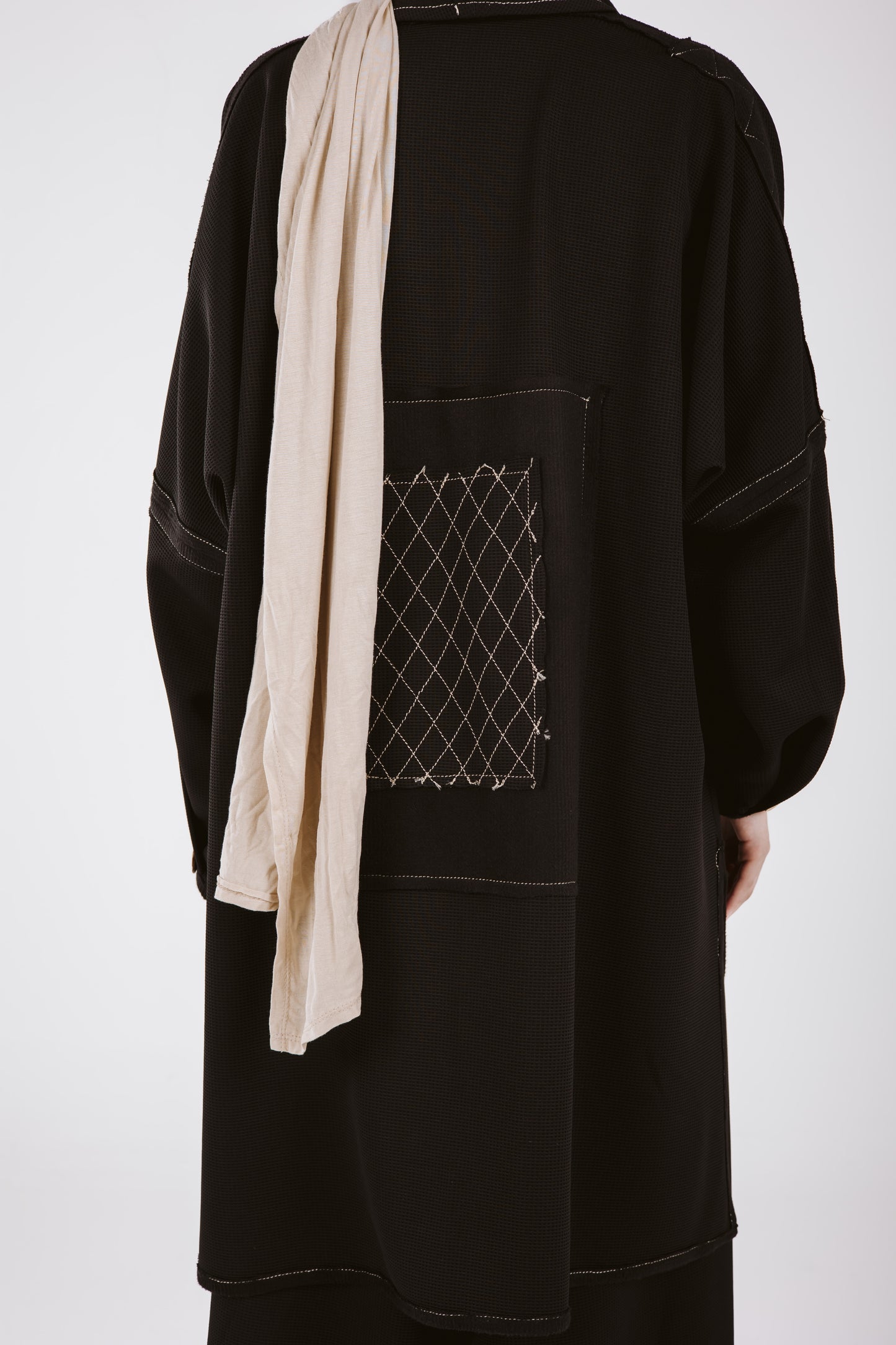 JACQUARD GHALIA SET IN BLACK