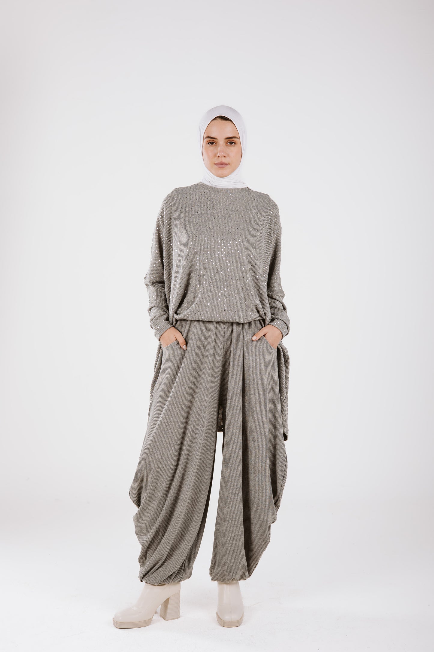 SEGUIN BALLON pants IN GRAY