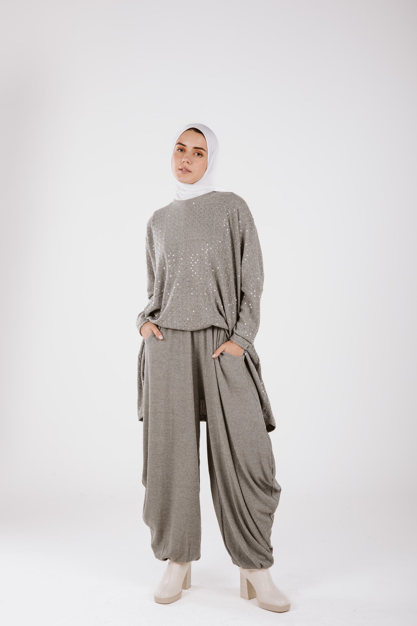 SEGUIN BALLON pants IN GRAY