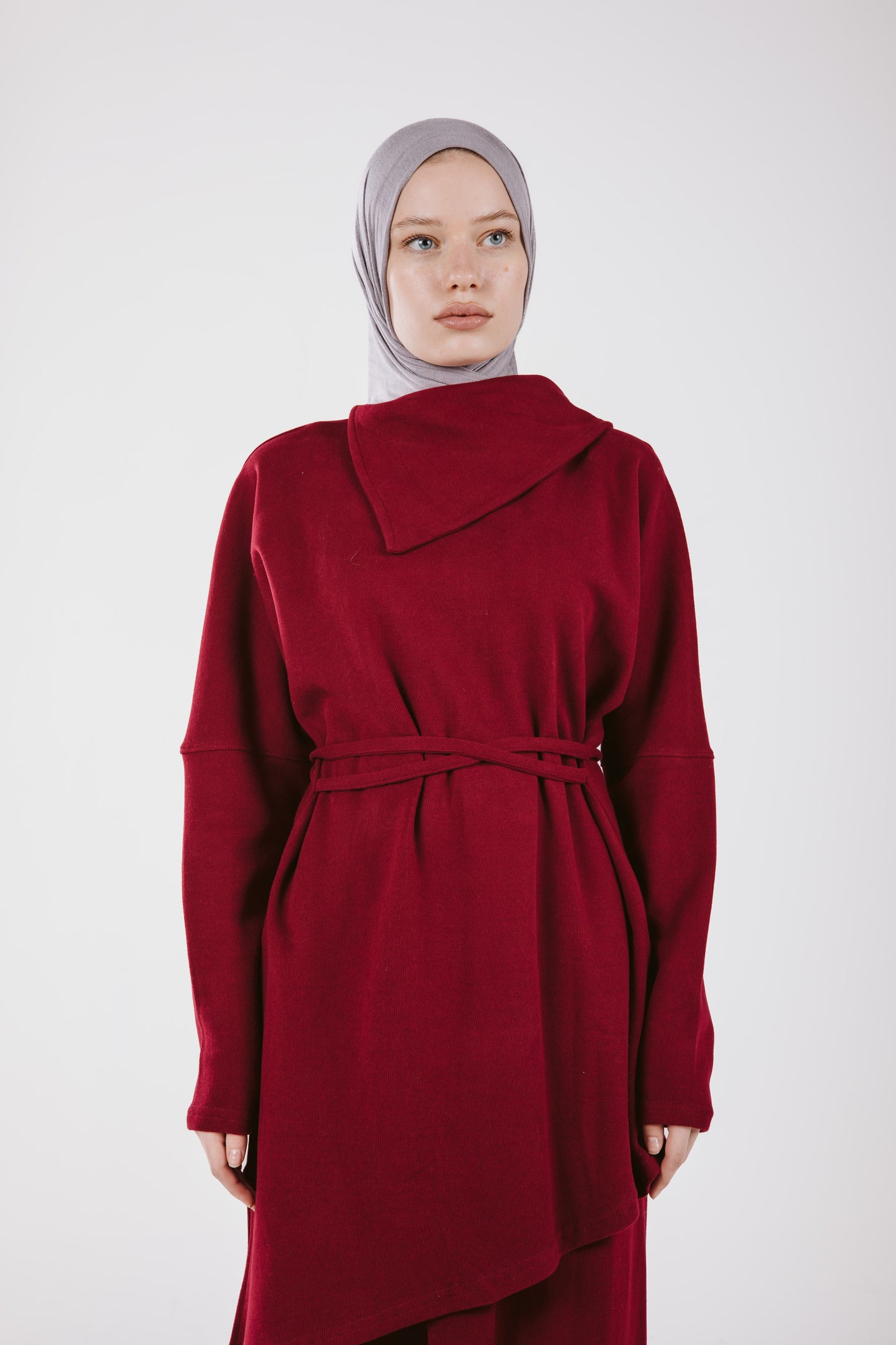 AMALIA WOOL SET IN MAROON