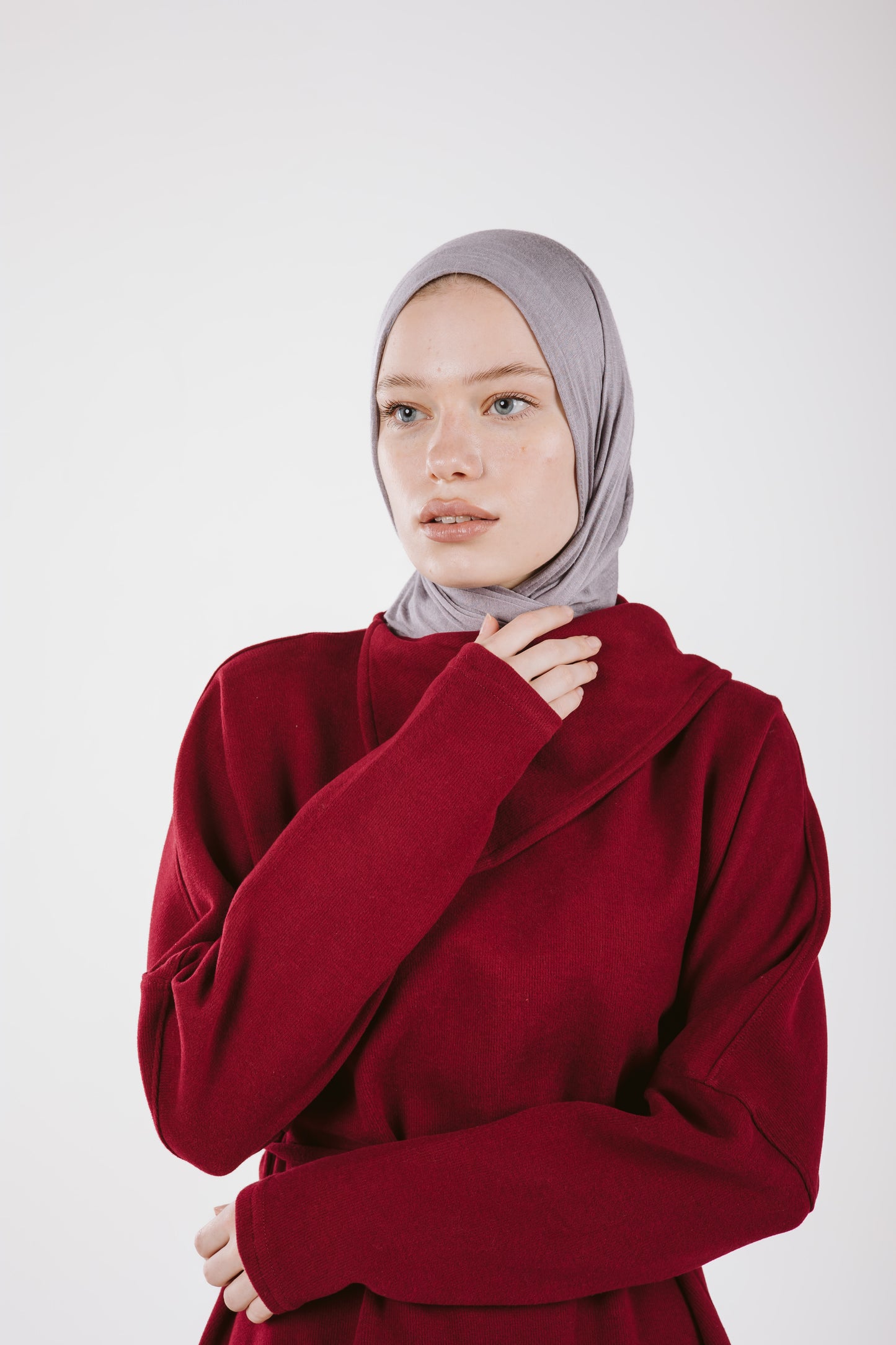 AMALIA WOOL SET IN MAROON