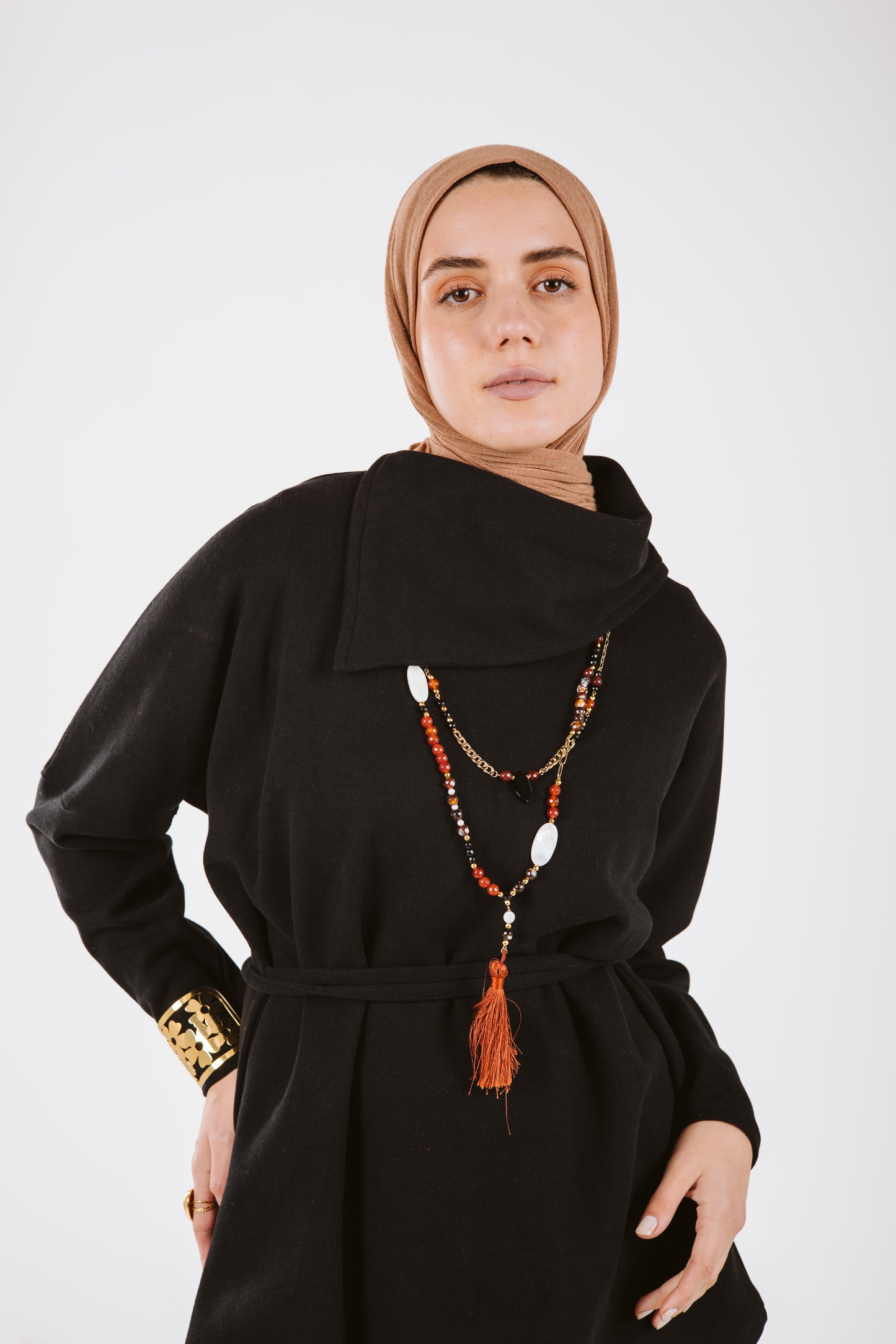 AMALIA WOOL SET IN BLACK