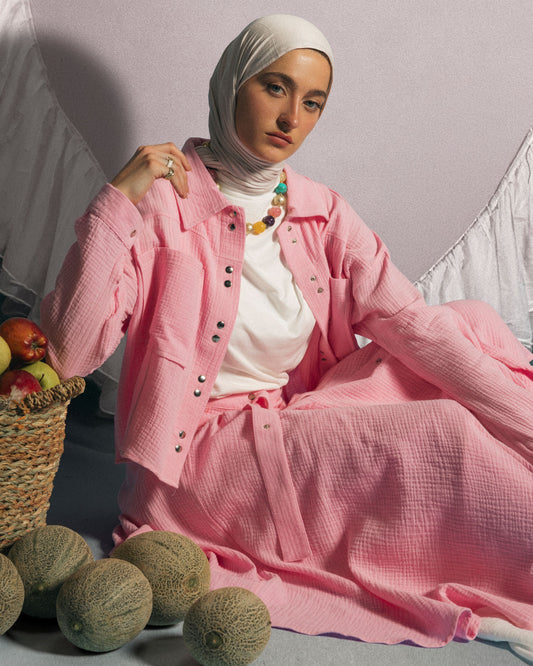 BISAN BLOUSE - PINK