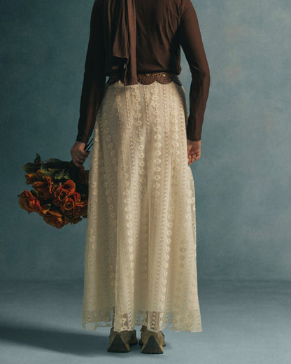 CROCHET FULLY LINED SKIRT