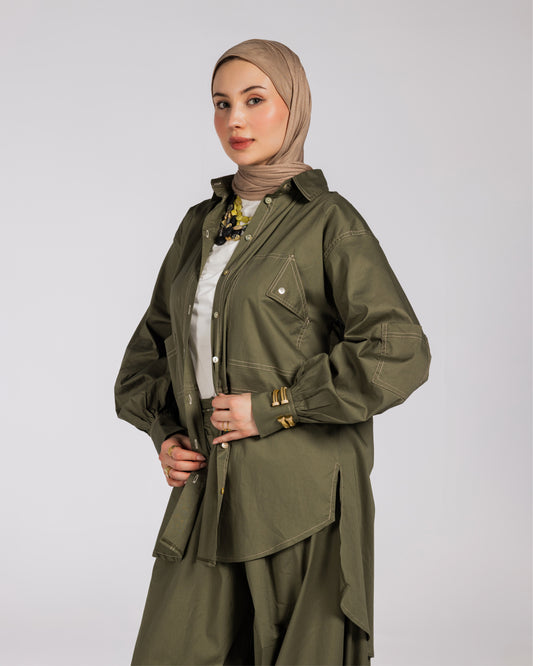 NASMA SHIRT-OLIVE