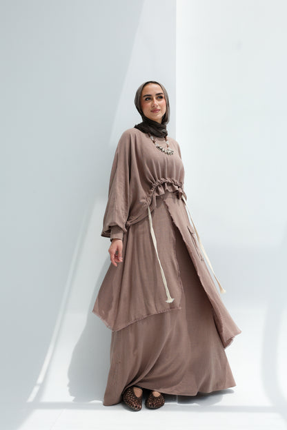 HAZEL SKIRT SET - TAUPE