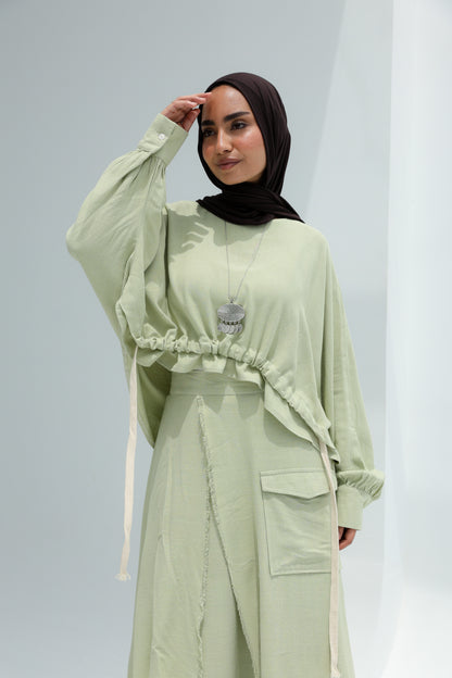 HAZEL SKIRT SET - MINT