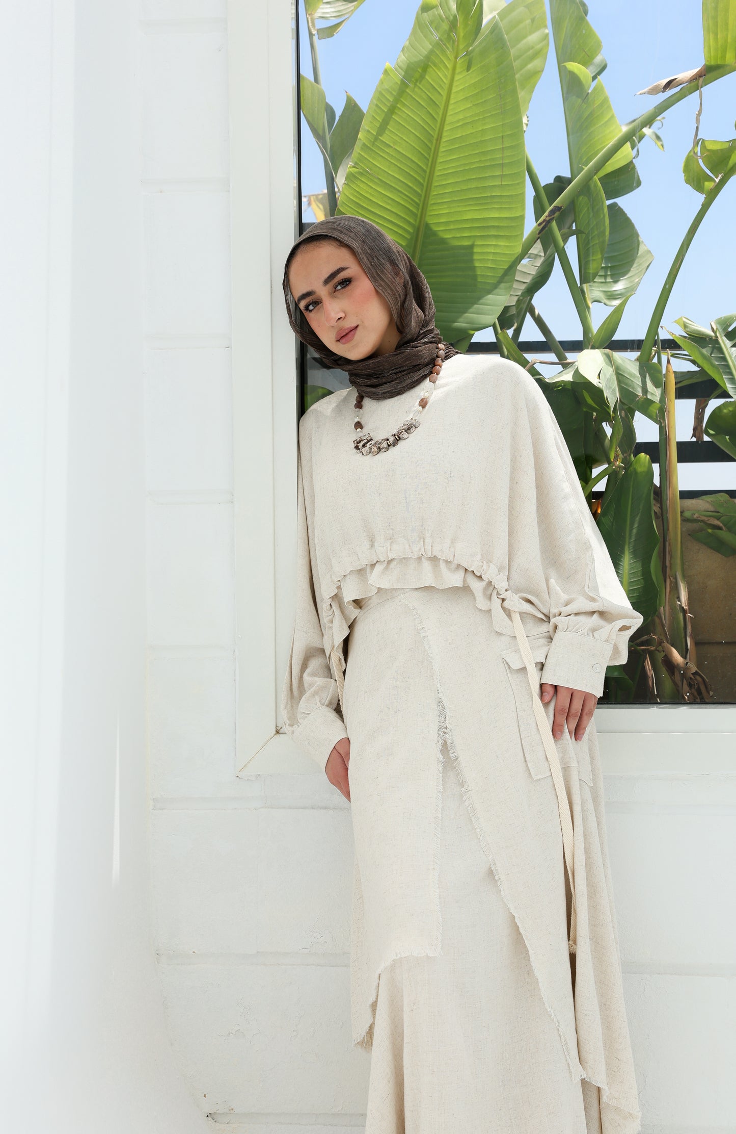 HAZEL SKIRT SET - BEIGE