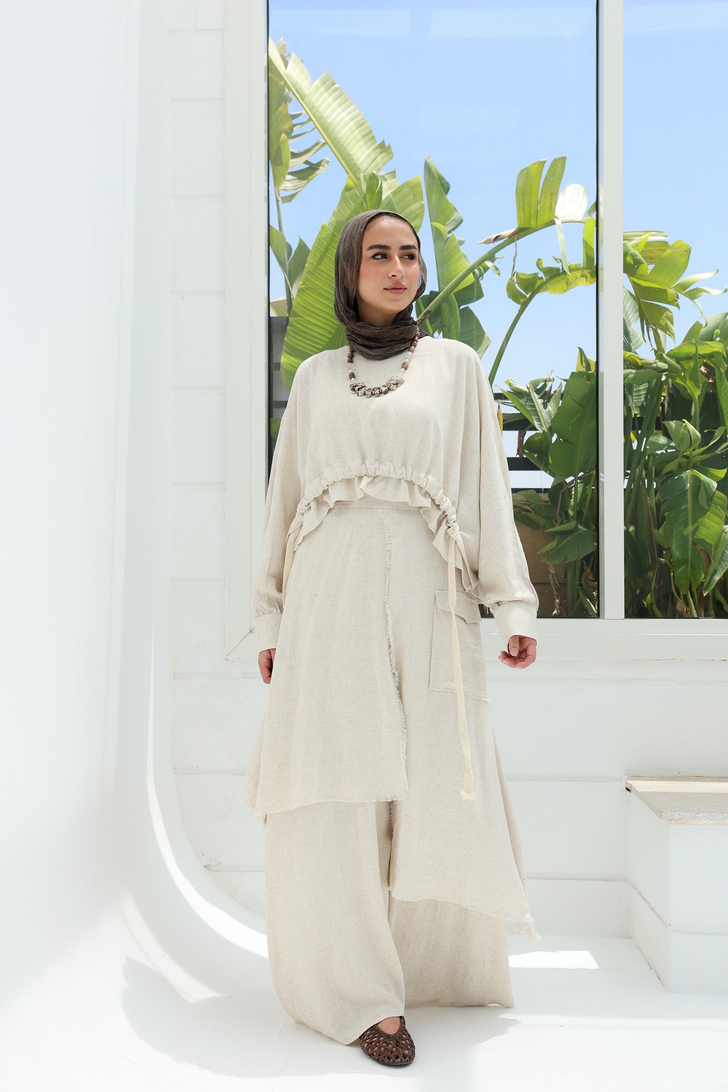 HAZEL SKIRT SET - BEIGE