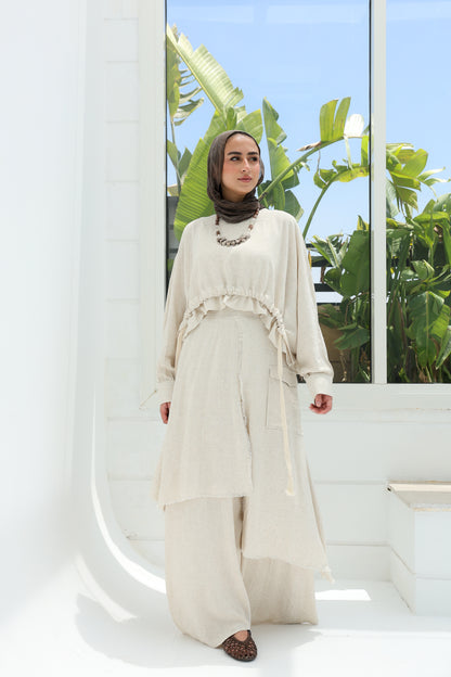 HAZEL SKIRT SET - BEIGE
