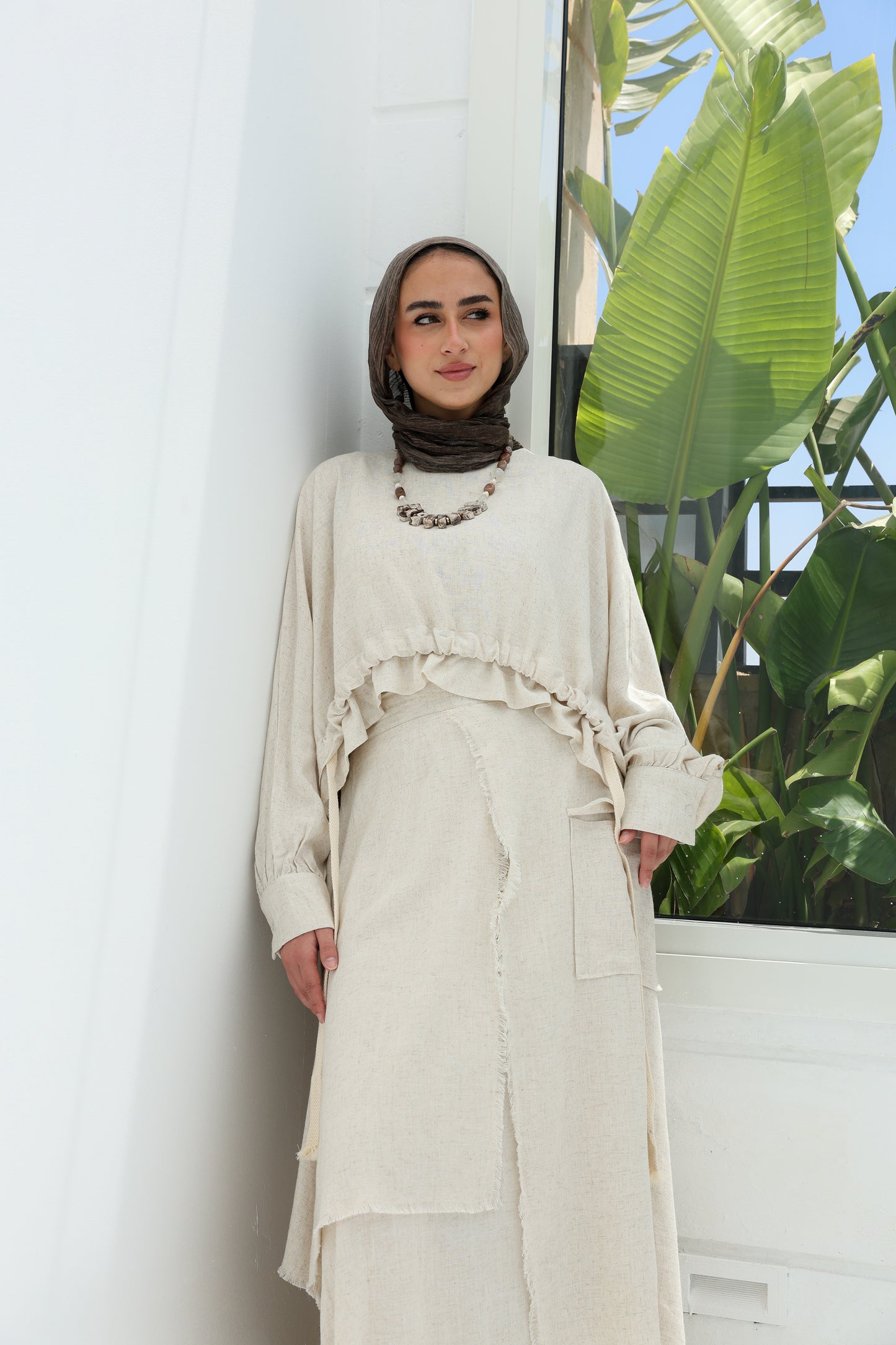 HAZEL SKIRT SET - BEIGE