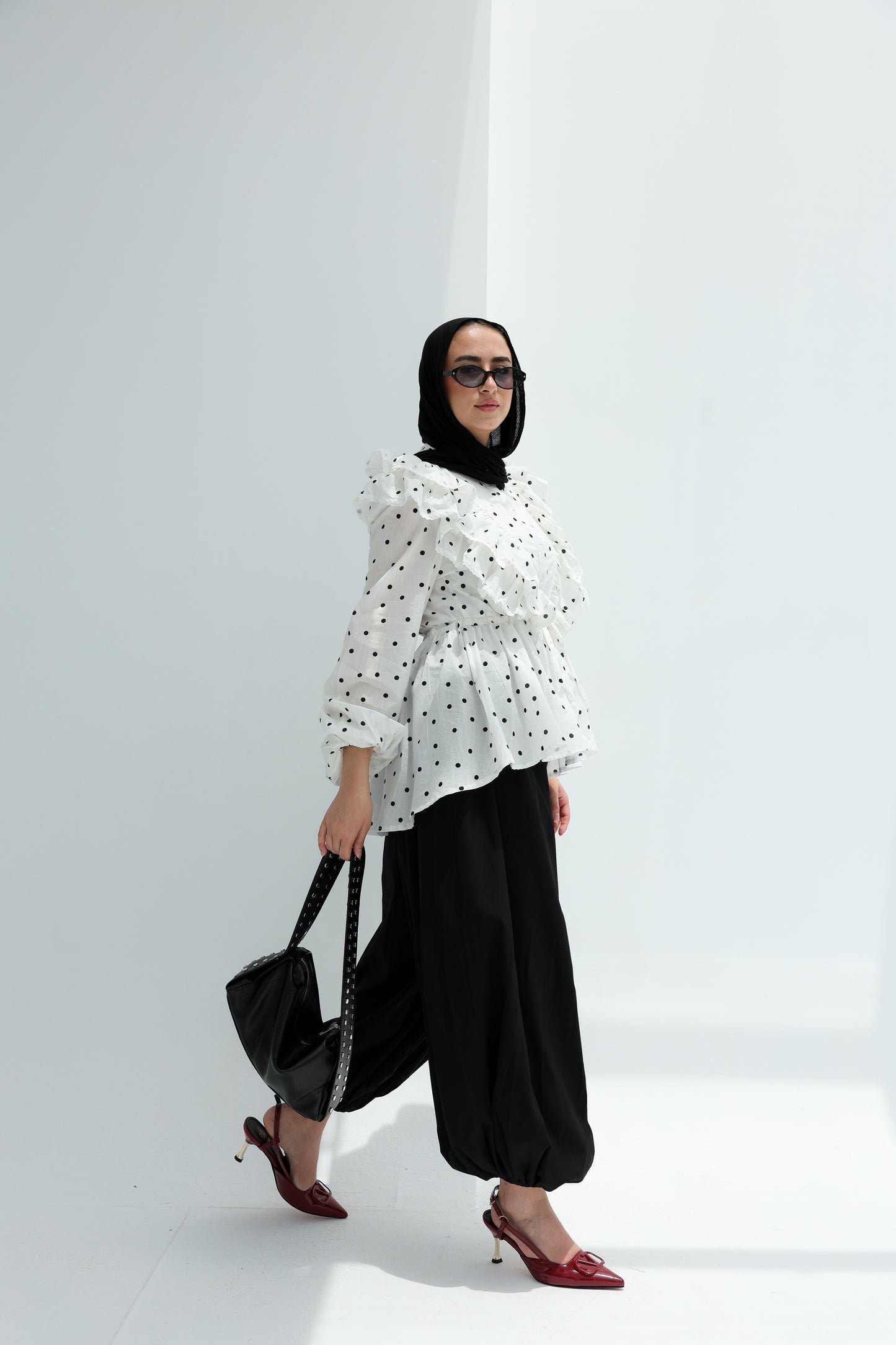 POLKA DOTTED BLOUSE