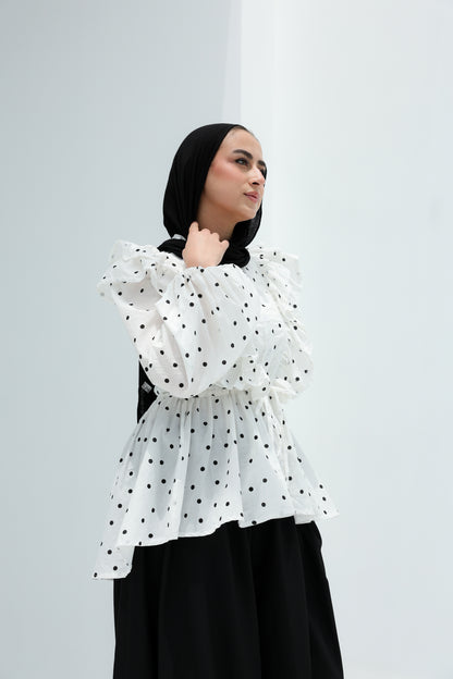 POLKA DOTTED BLOUSE