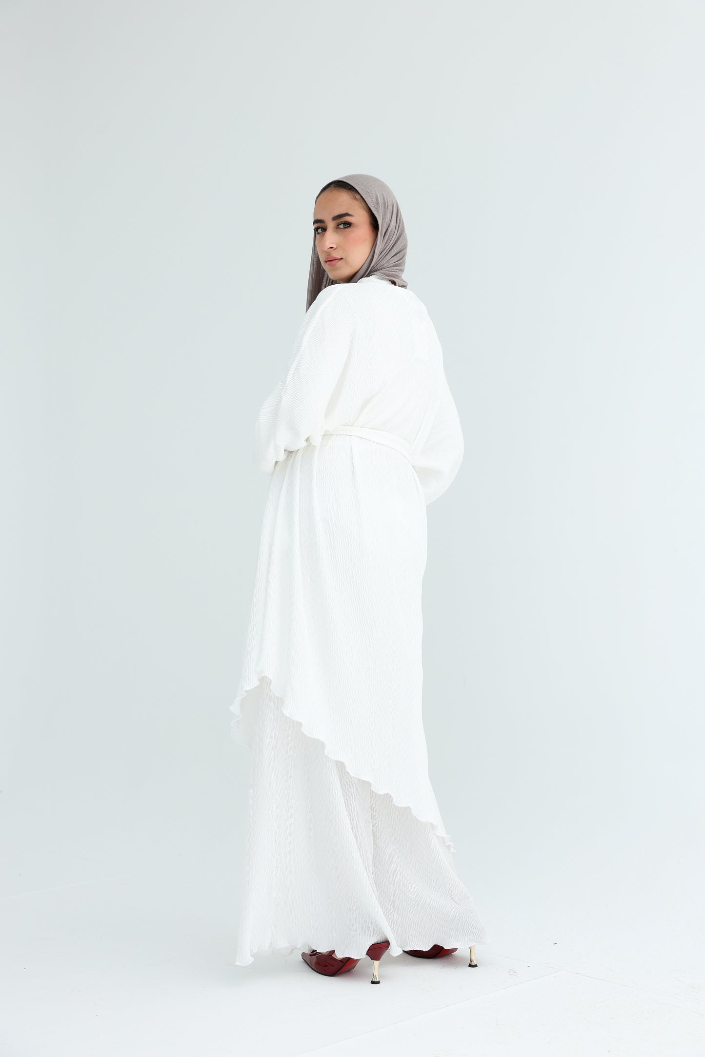 AURA BELTED SET - WHITE