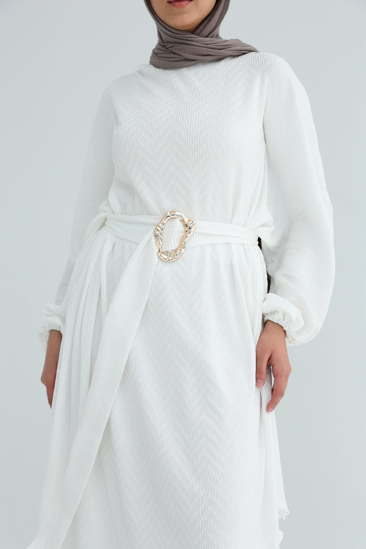 AURA BELTED SET - WHITE
