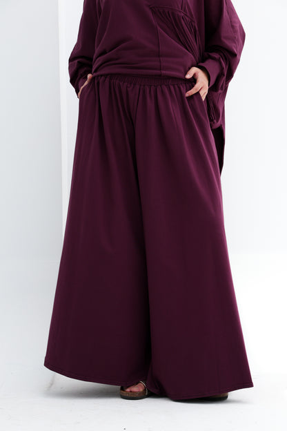 FRINGE FLOW SET- PLUM