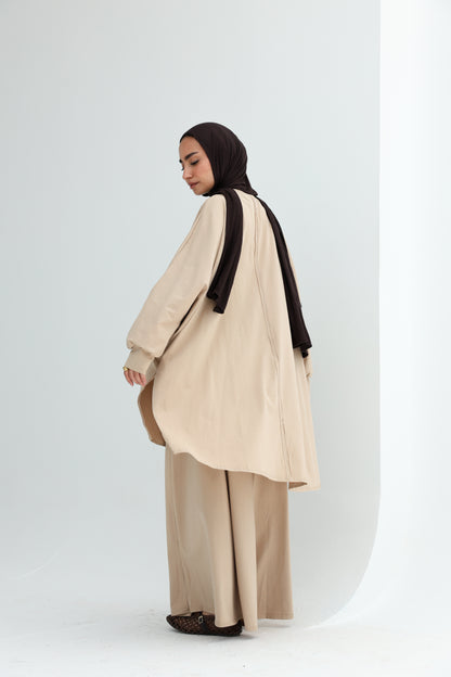 FRINGE FLOW SET - BEIGE