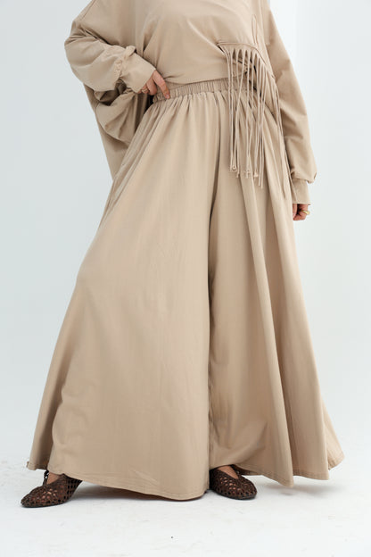 FRINGE FLOW SET - BEIGE