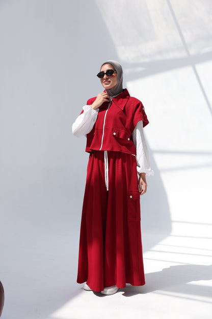 ATHENA SET - BURGANDY
