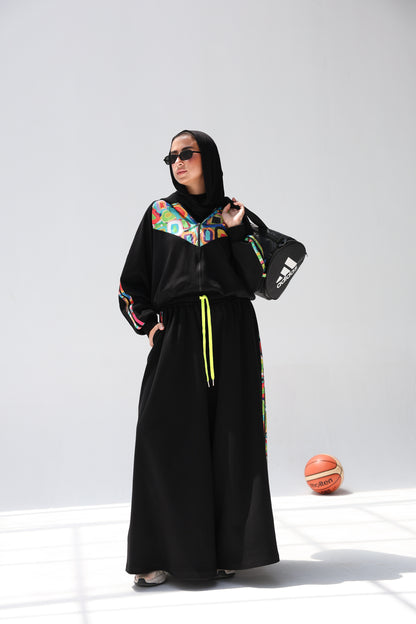 CROPPED PLAY SET -BLACK