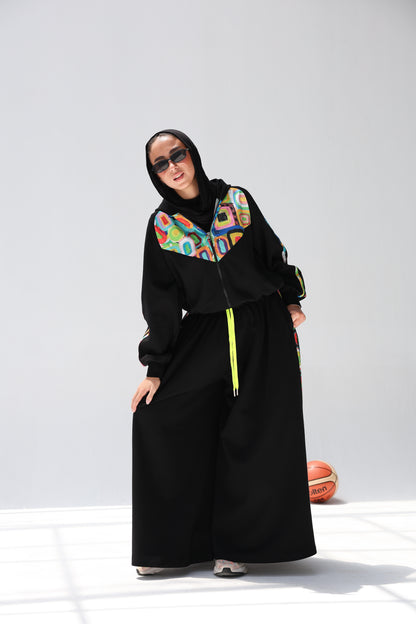 CROPPED PLAY SET -BLACK