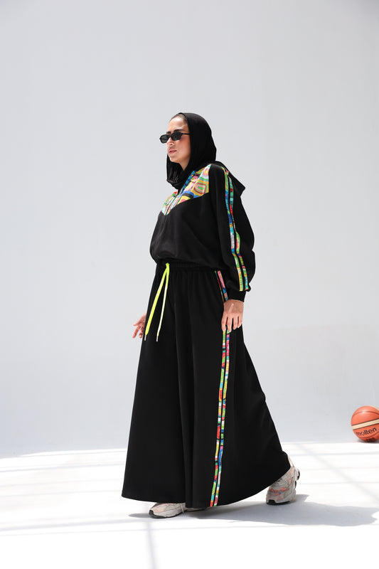 CROPPED PLAY SET -BLACK