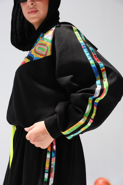 CROPPED PLAY SET -BLACK
